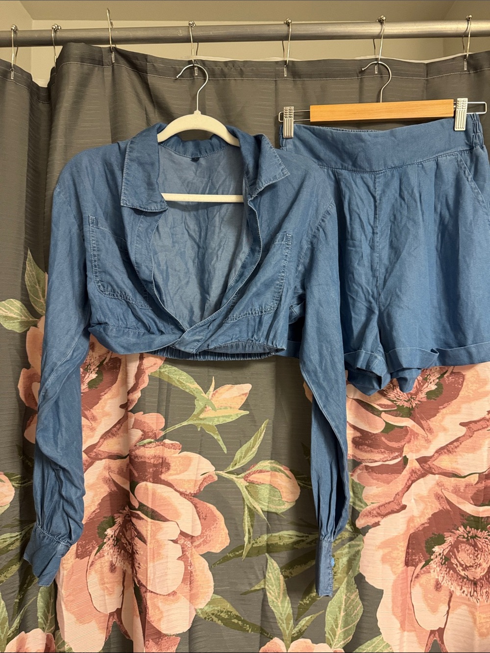 High-Waist Denim-Blue Mini Shorts — Women's Casual Summer Essential